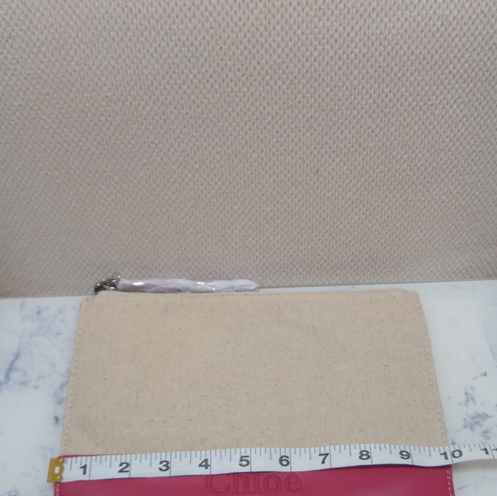 Chloé Parfum Canvas Flat Clutch Pouch New - Picture 10 of 11